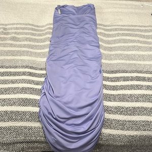 SHEIN Privé Solid Ruched Bodycon Dress